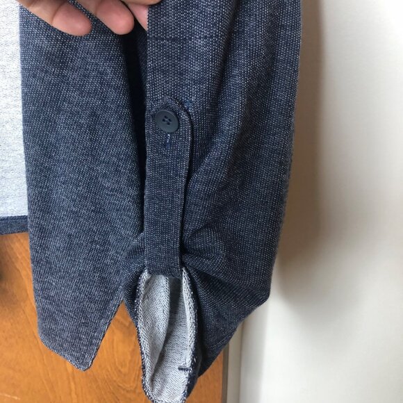 Dolan Left Coast Collection Womens Open Front Cardigan M Roll-Up Sleeves Button - Picture 5 of 12